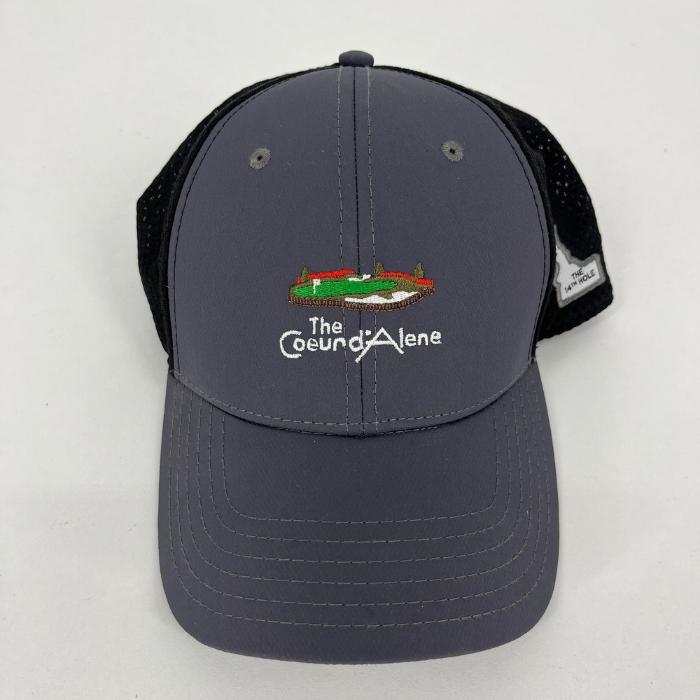 Imperial Coeur d'Alene Resort Golf Course 14th Hole Floating Green Hat Grey Mens